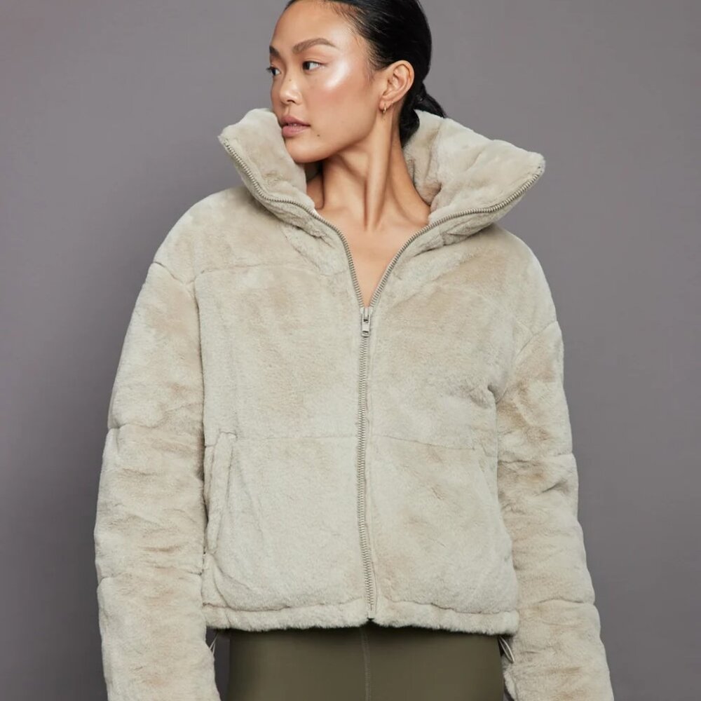 Apparis Billie coat Oat color size M